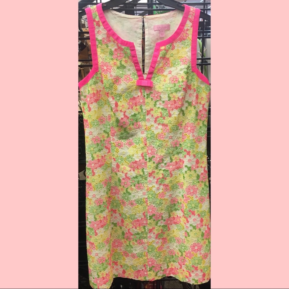 Lilly Pulitzer Percy Dress in Sunbonnet Lace Sz 6